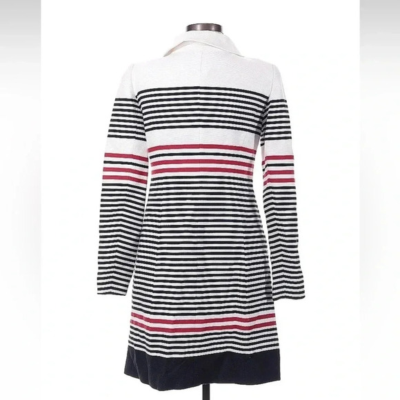 W by Worth Classic Cotton Red White Snap Button Jacket Women’s Size 0 - Picture 2 of 2